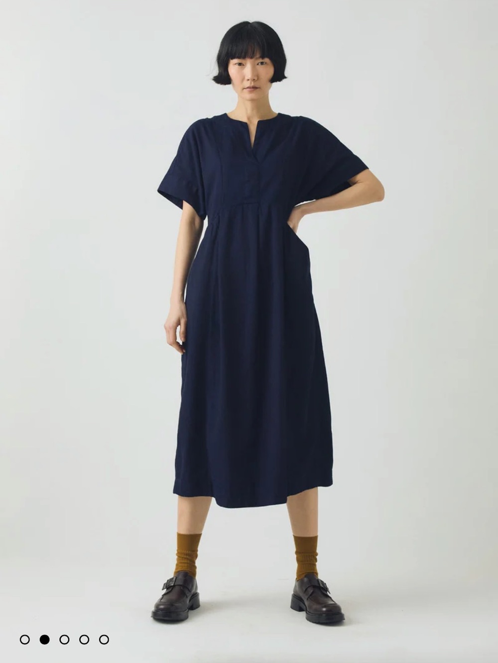TOAST Bryn Twill dress 100% cotton Sz medium luxe casual relaxed